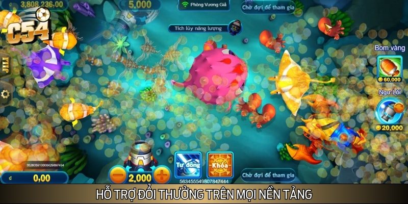 Hệ thống còn cho phép bet thủ đổi thưởng nhanh chóng mỗi ngày