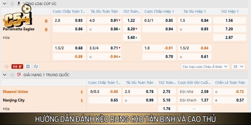 Thủ thuật đánh kèo rung cho tân binh