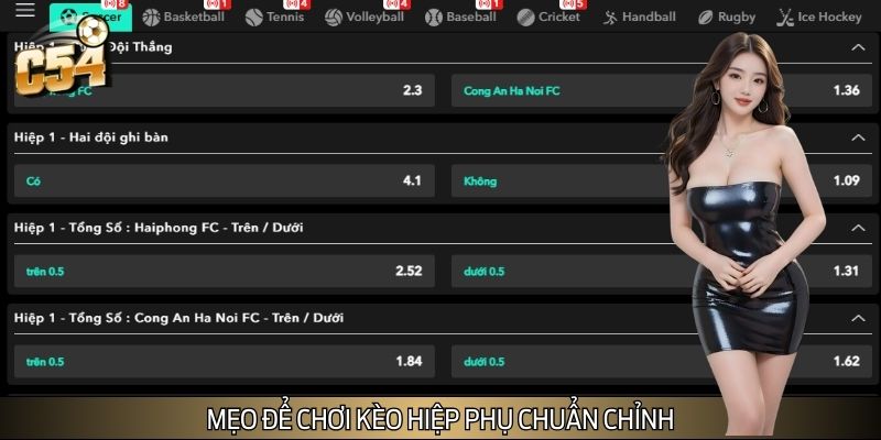 Chiến thuật để áp dụng cược kèo hiệp phụ